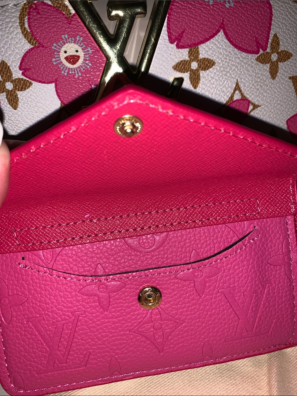 Pink Monogram Card & Key Holder - Picture 3 of 6